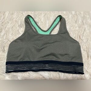 Nike Gray Sports Bra with Mint Lining